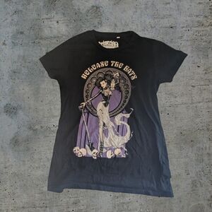 Black Graphic Crime City Clothing Tee